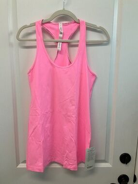 NWT Lululemon Cool Racerback Tank Top - Pink Shell (PISH) - Size 12